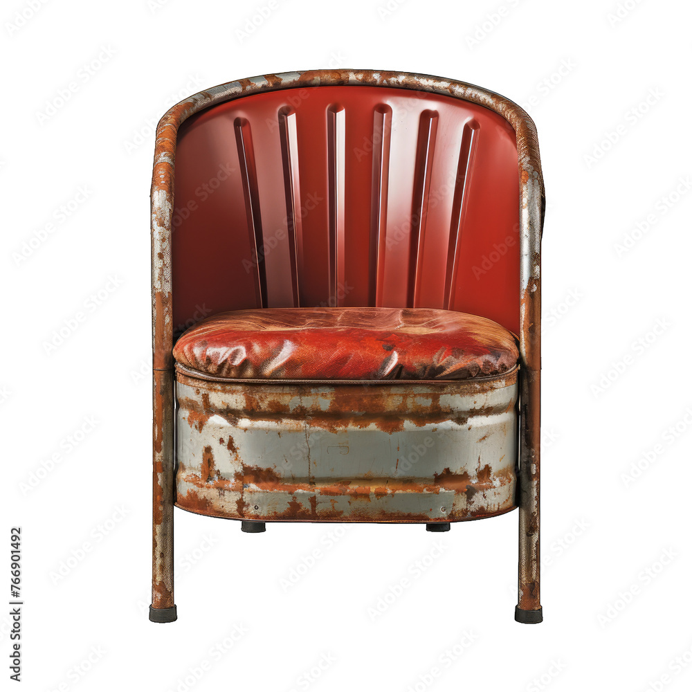 Fototapeta premium Antique armchair on White Background