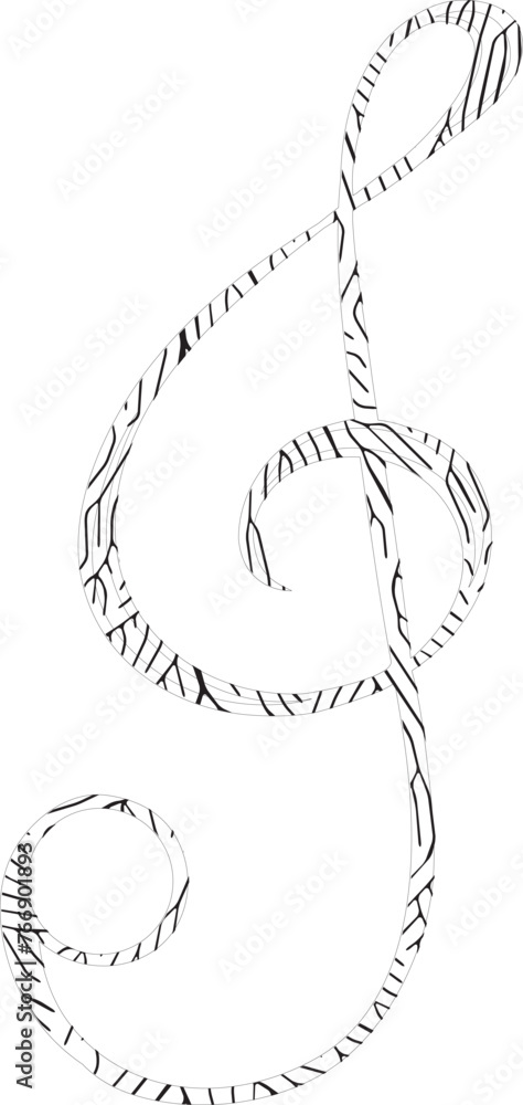 Music violin clef sign Music violin clef sign