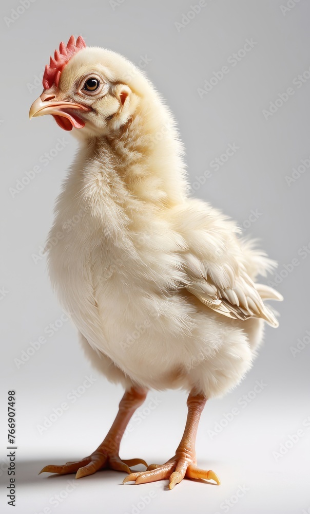 chicken isolated white background