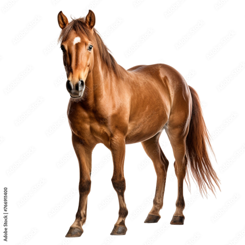 Obraz premium horse running isolated on transparent background