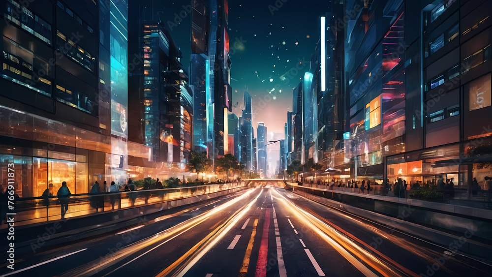 Neo-Urban Visions: Abstract Landscapes of Futuristic Metropolises : Generative AI Neo-Urban Visions: Abstract Landscapes of Futuristic Metropolises : Generative AI