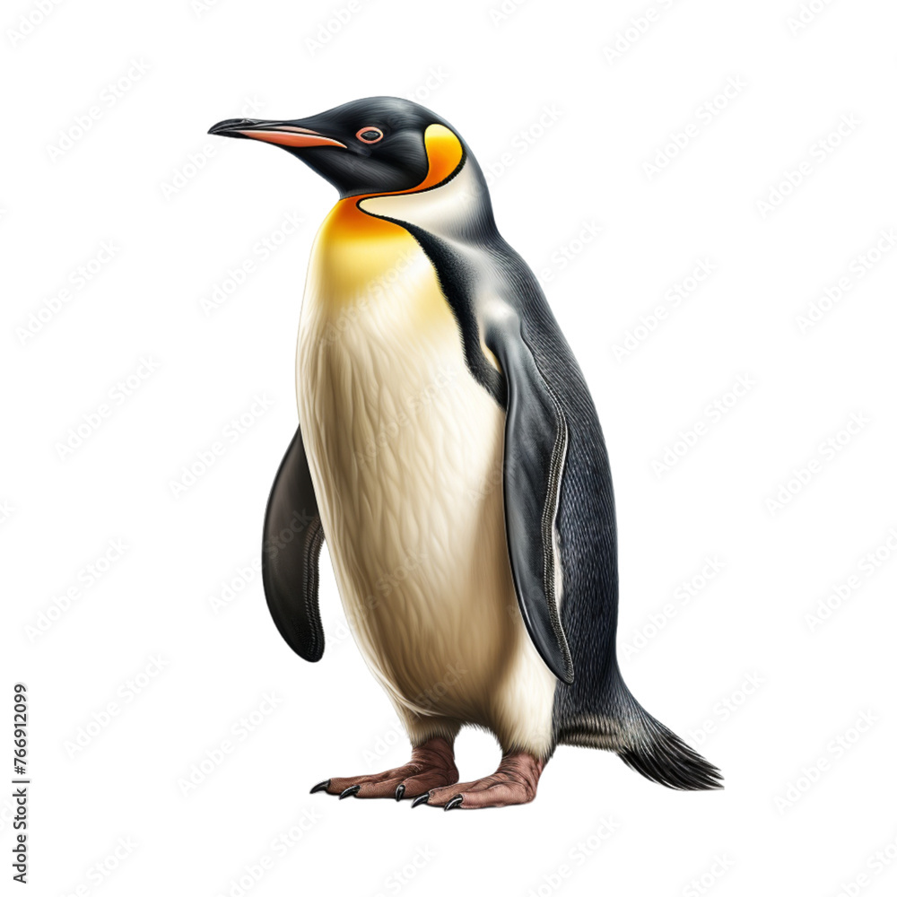 Obraz premium penguin isolated on transparent backgroun