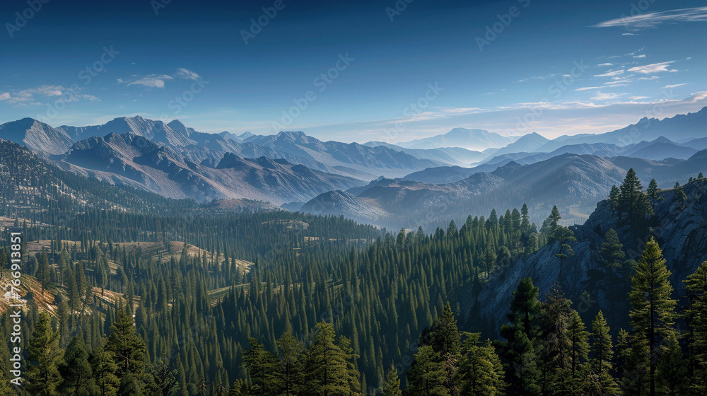 Fototapeta premium Majestic Panorama of Untouched Wilderness