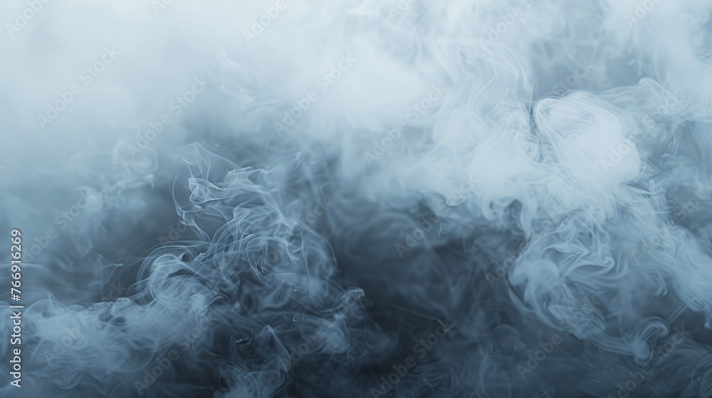 Illustrate swirling smoke or mist in soft, diffused lighting, adding a sense of mystery and intrigue to advertising visuals. Light background, white or pastel color 