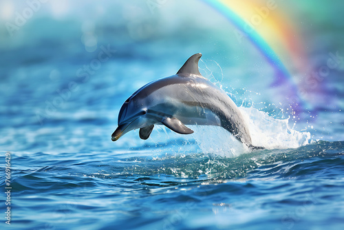 dolphin jumping out of water