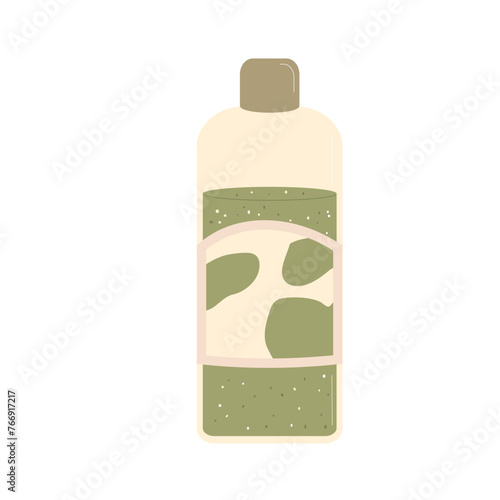 Body lotion. Skincare cosmetics bottle isolated on white background. Serum hand cream for spa. Flat vector illustration