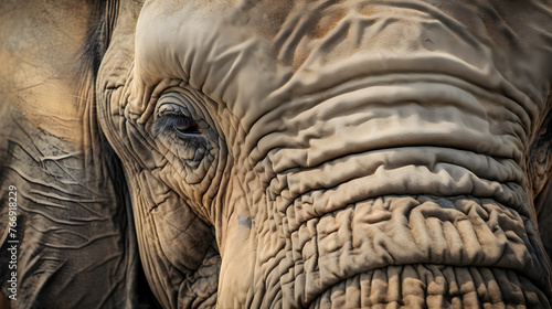 Sonnet of the Wilderness: Majestic Elephant Close-up In Its Wild Habitat © Gordon