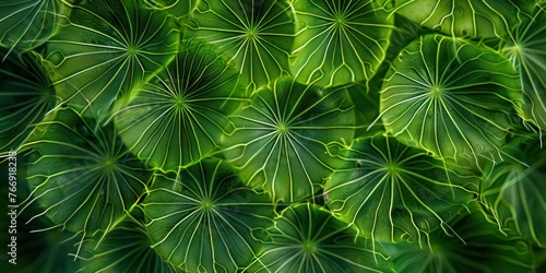 Green Leaf Organic Textures Close-up