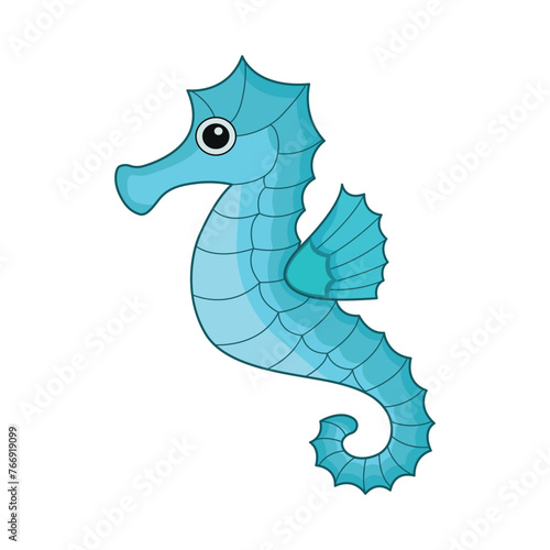 illustration of seahorse