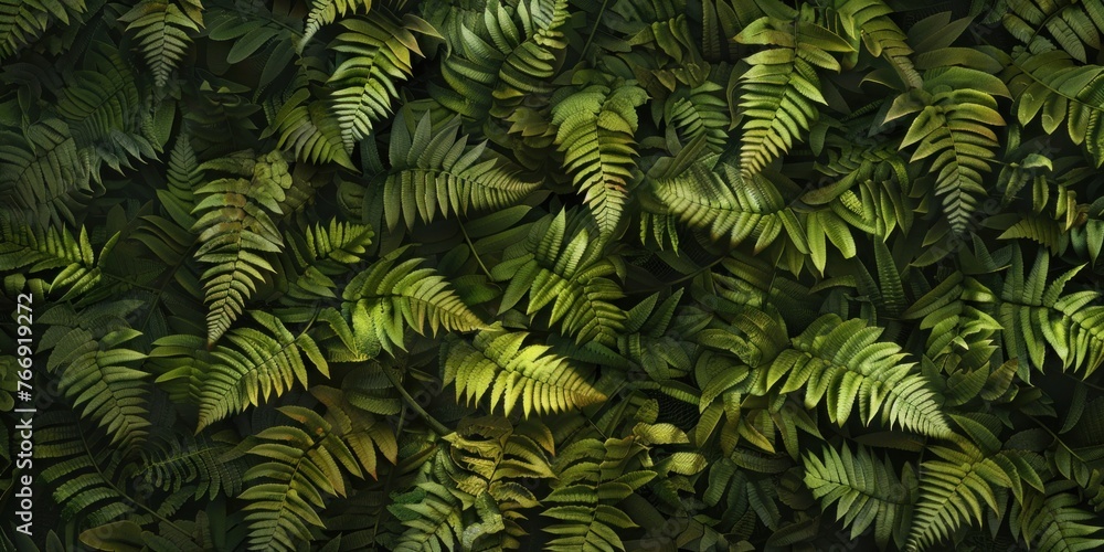 Lush Green Leaf Texture Close-up