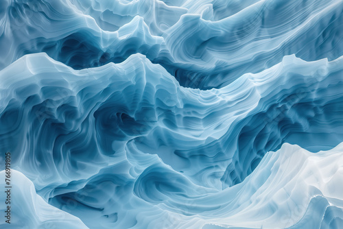 Abstract ice surface texture. Background image. Created with Generative AI technology.