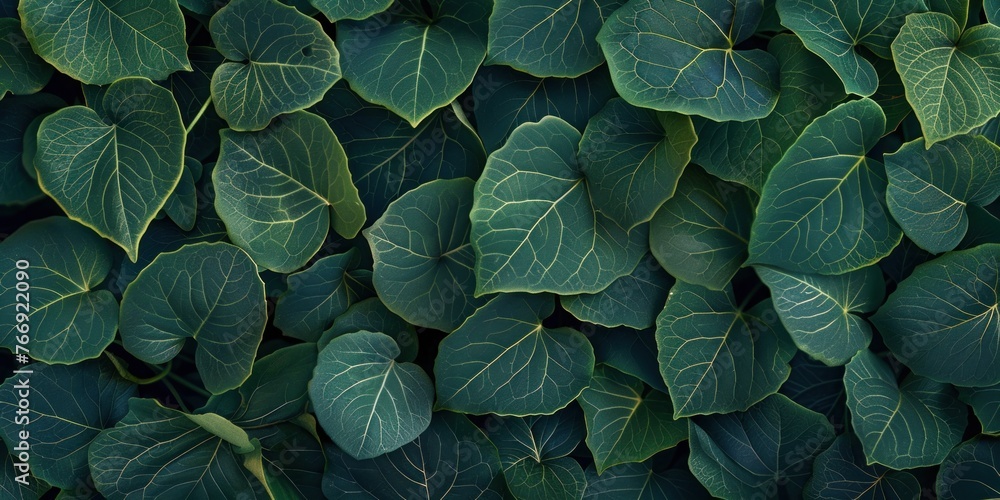 Organic Leaf Texture Close-Up Organic Leaf Texture Close-Up