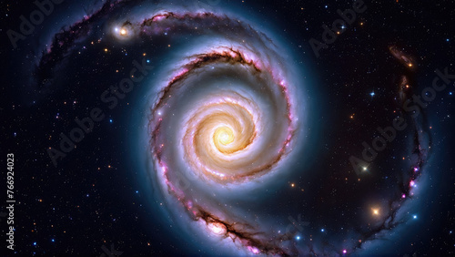 Spiral Galaxy By the Cloud 16