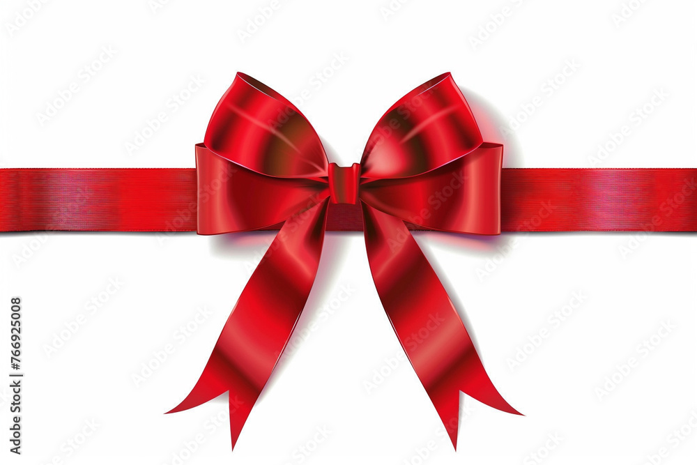 red ribbon with red bow on white background, in the style of ultra detailed, wrapped, red red ribbon with red bow on white background, in the style of ultra detailed, wrapped, red
