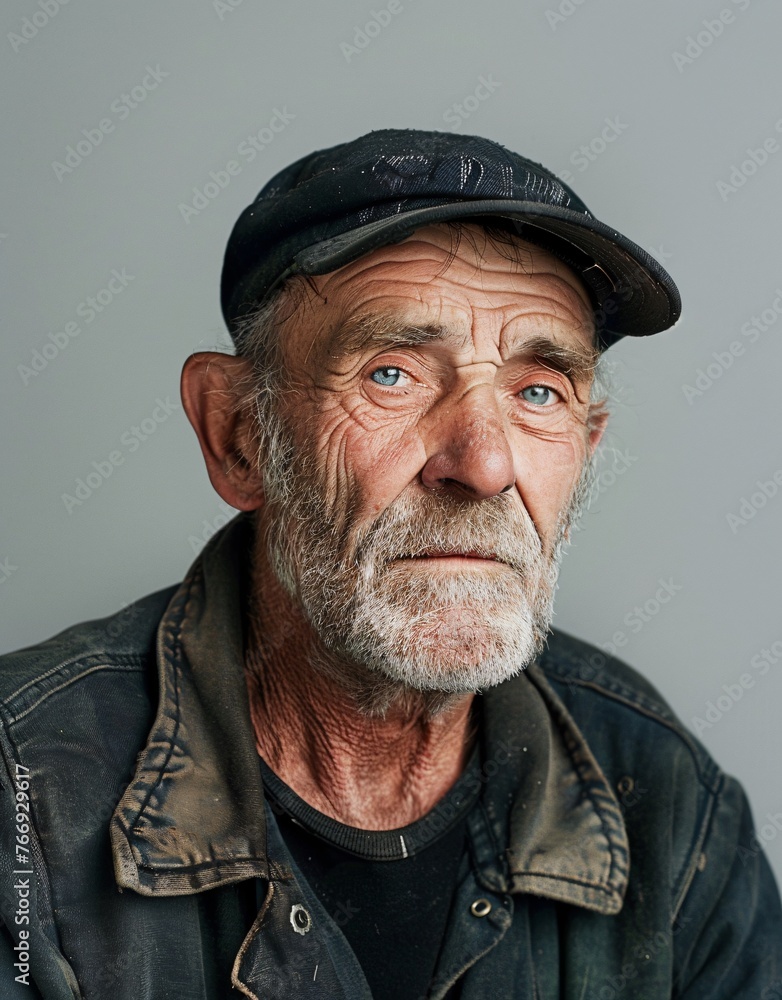 ID Photo: An old fisherman for Passport 03 ID Photo: An old fisherman for Passport 03