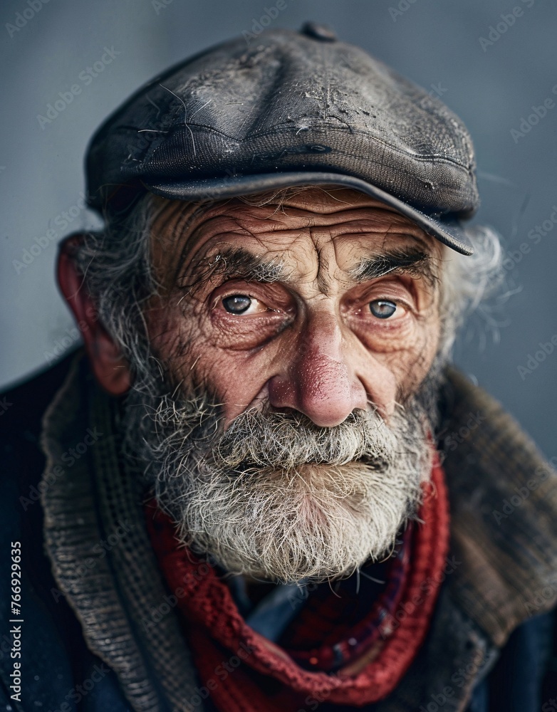 ID Photo: An old fisherman for Passport 01 ID Photo: An old fisherman for Passport 01