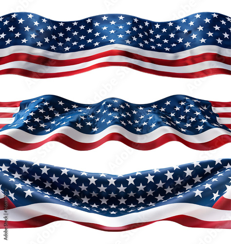 american flag set, generative ai