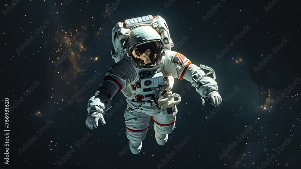 浮かぶ宇宙飛行士,Generative AI 浮かぶ宇宙飛行士,Generative AI
