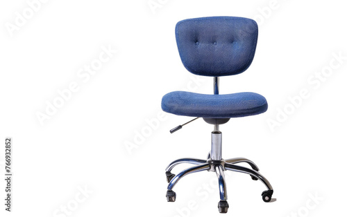 Studio Shot: Office Stool in Focus isolated on transparent Background