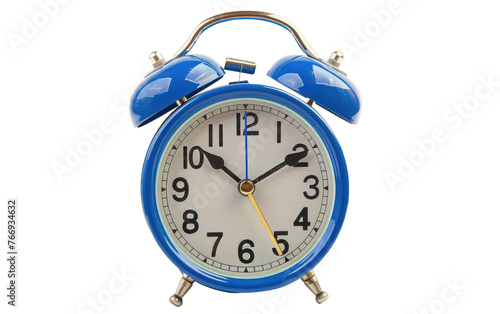 Timeless Navy Alarm Clock isolated on transparent Background