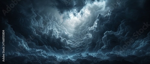 Fototapeta Naklejka Na Ścianę i Meble -  light through clouds in the sky