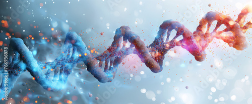 Cadena o estructura de ADN © VicPhoto