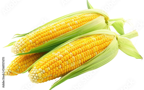 Golden Corn isolated on transparent Background