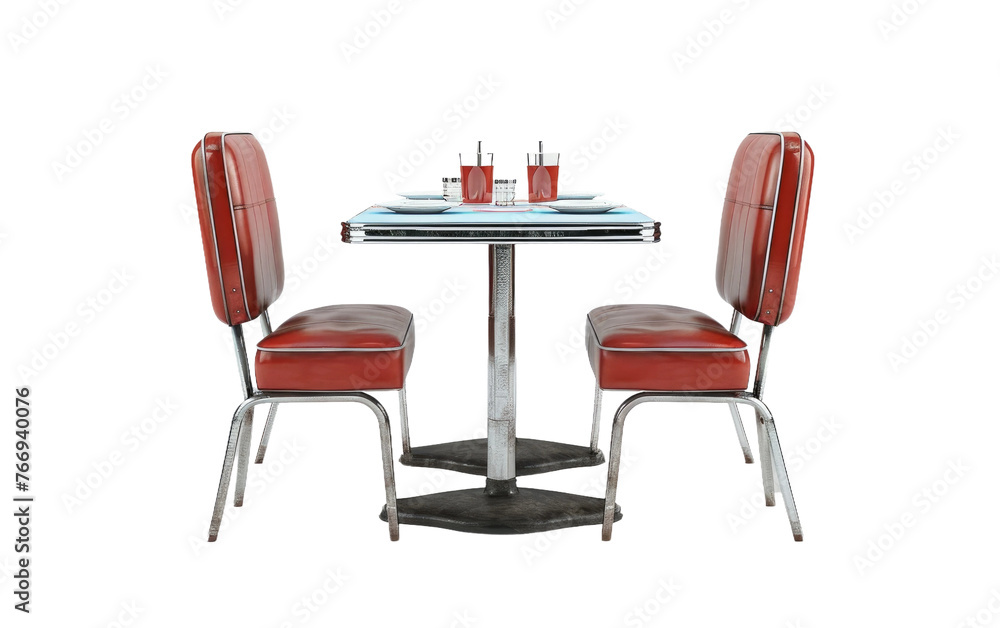 Fototapeta premium Tableside Dining isolated on transparent Background