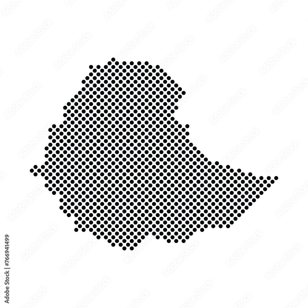 ethiopia map icon vector