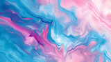 Abstract marbling oil acrylic paint background illustration art wallpaper - Pink blue color