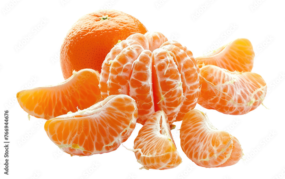 Overripe Mandarin Orange isolated on transparent Background Overripe Mandarin Orange isolated on transparent Background