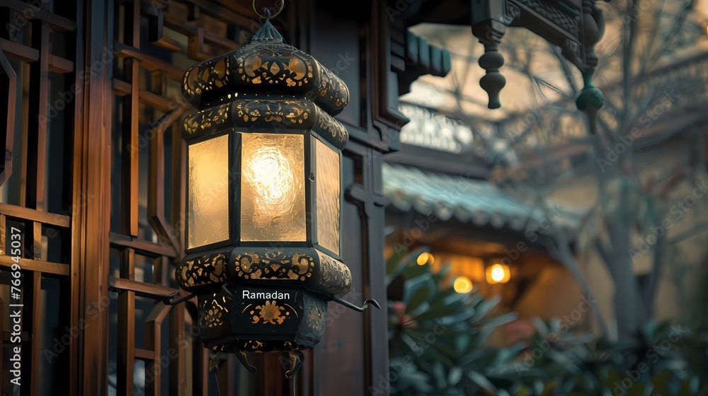 A calming image of a traditional lantern, with 