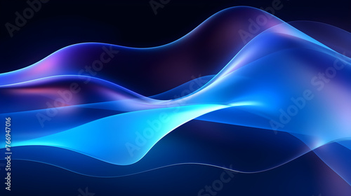 abstract blue wave background, abstract background, transparent smooth wave, curve, shiny