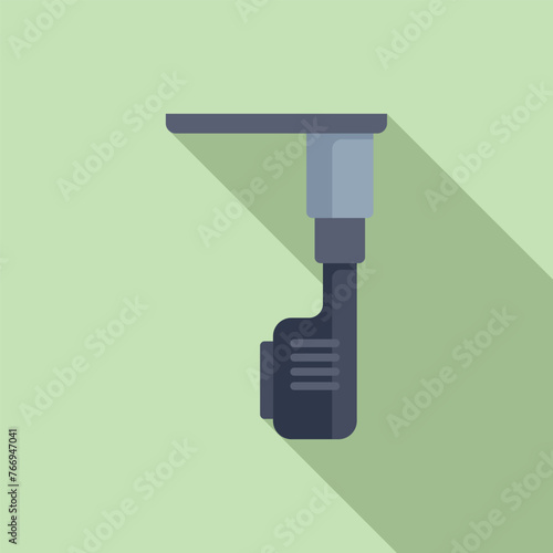 Room examination icon flat vector. Fluorography device. Treatment medical care