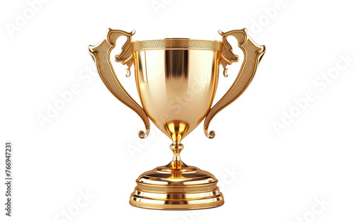 The Golden Prize isolated on transparent Background