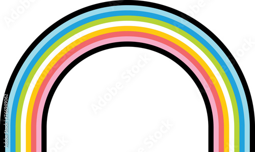 Queer pride flag Rainbow LGBTQ Illustration