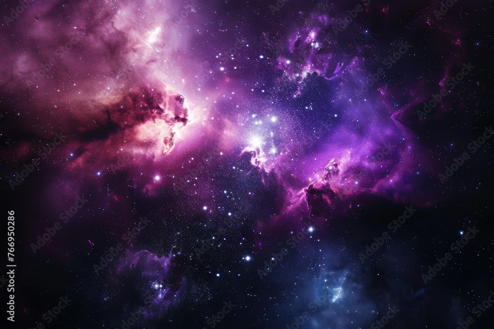 Cosmic nebula cloud radiating with starlight in deep space. Cosmic nebula cloud radiating with starlight in deep space.