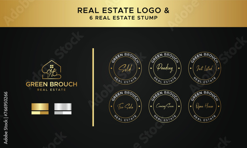Real Estate Watermarks, Real Estate Badges, Realtor Logo, Sold Watermark, Just Listed Realtor Watermark, Open House Watermark, Real estate stump desig