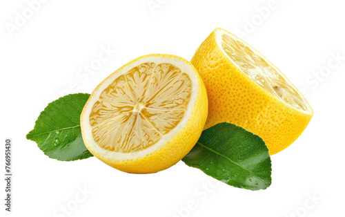 Lemon and Ginger Blend isolated on transparent Background
