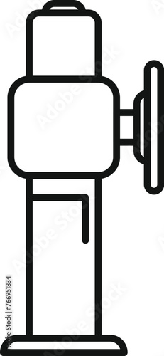 Xray image tower icon outline vector. Medical department. Respiratory diagnosis
