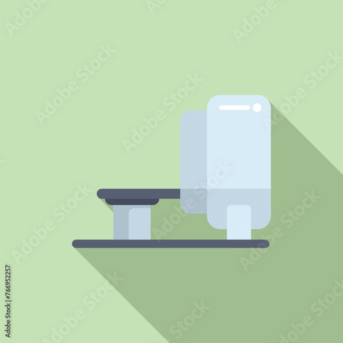 Magnetic resonance tomography icon flat vector. Health disease. Radiology exam