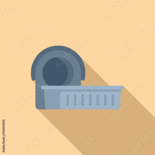 Mri equipment icon flat vector. Cerebral apparatus. Hospital discipline