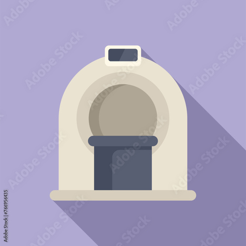 Healthcare device icon flat vector. Medicine disease help. Radiology care imaging
