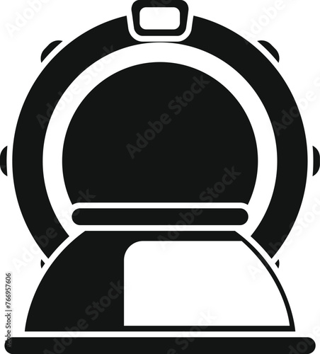 Brain magnetic resonance icon simple vector. Xray disease therapy. Exam care field