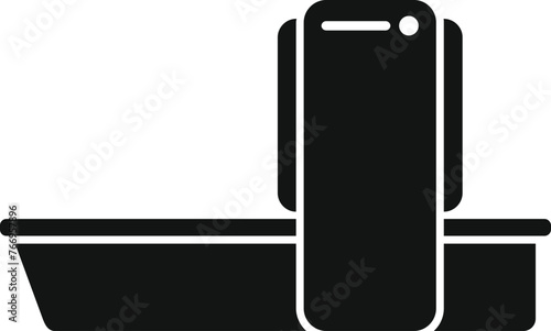 Cancer machine diagnostic icon simple vector. Health disease. Magnetic resonance radiology