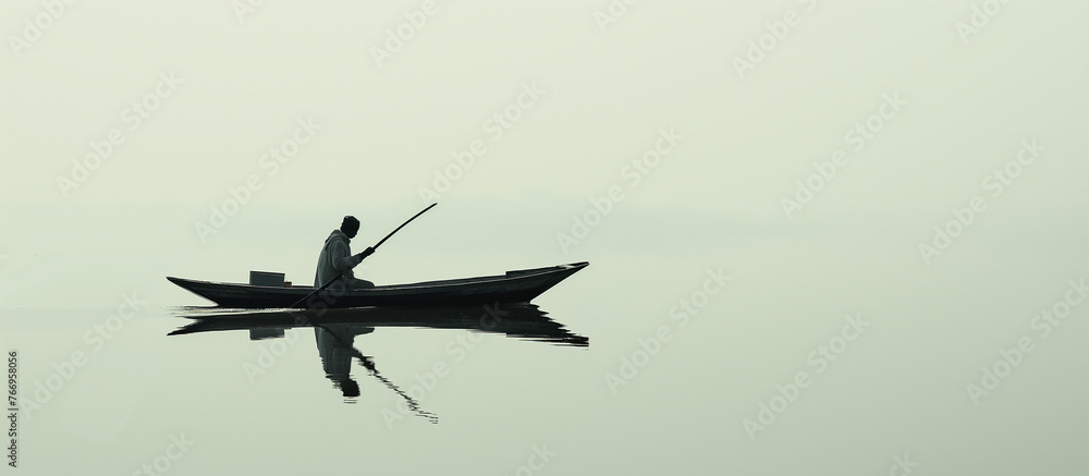 boat on the water, minimalism boat on the water, minimalism