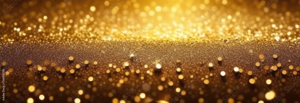 A gold glittery background with a few gold specks A gold glittery background with a few gold specks