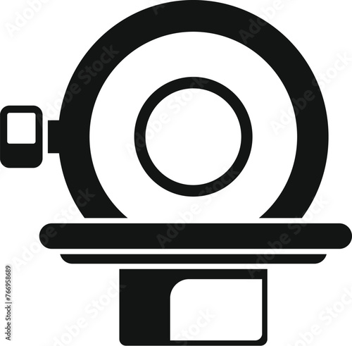 Computed mri icon simple vector. Health care patient. Computed treatment