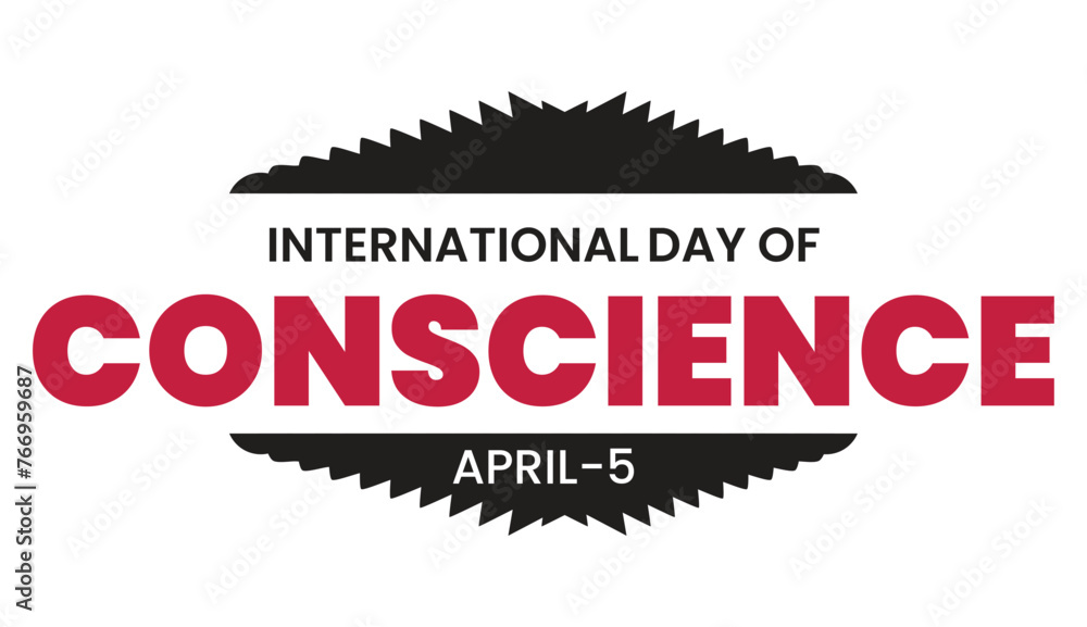 Obraz premium International Day of Conscience design