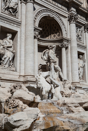 Fountain di Trevi in Rome, Italy. One of the most famous monuments of Rome. 
